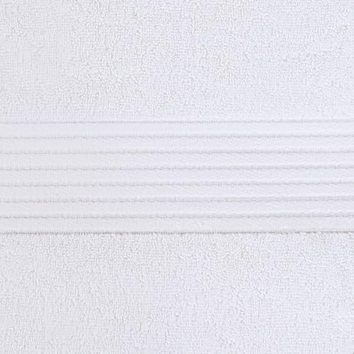 Utopia Towels - 2er Großes Badetuch mit Aufhänger - 100% gekämmte ringgesponnene Baumwolle, sehr saugfähig große Badetücher 90 x 180 cm, hochwertiges Saunatuch (weiß)