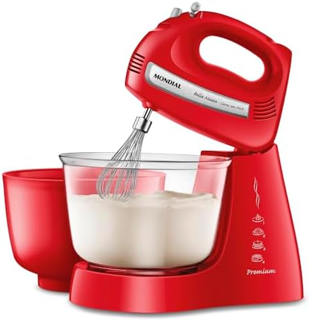 MONDIAL Batedeira Pratic Due, Vermelho, 400W, 220V - B-45-R