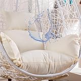 Tissu de qualité supérieure : le coussin de balançoire est fabriqué en tissu imperméable, efficace contre les taches imperméables. Remplissez le coton PP à l'intérieur, épais et plein et assure un sentiment d'assise confortable