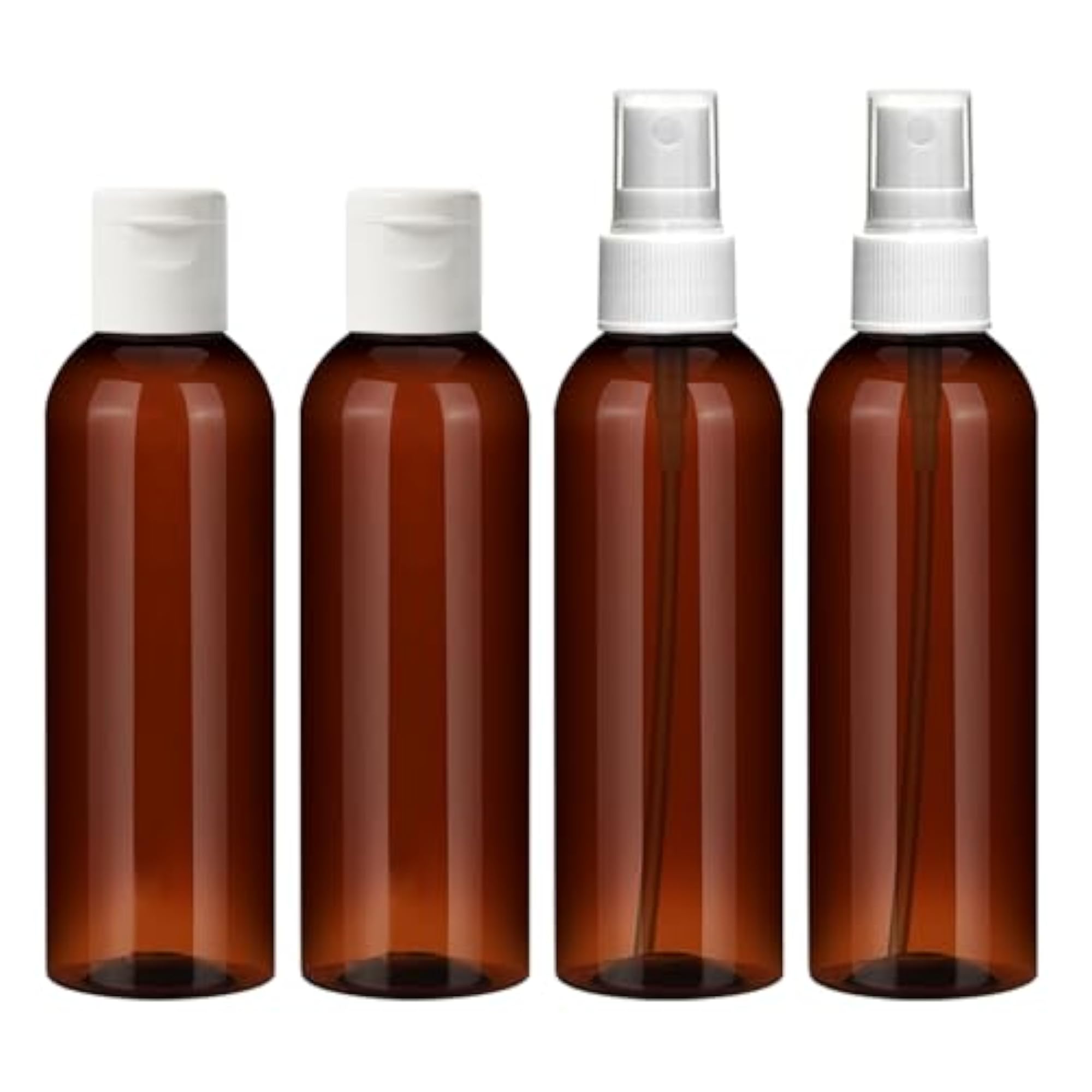 Combo Of 4-100 ml Plastic Empty Flip Top Cap Bottles