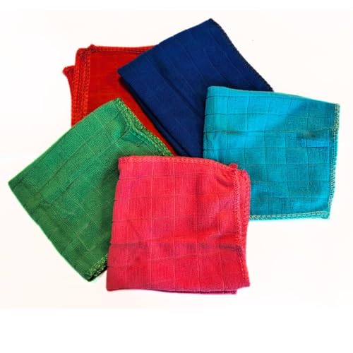 Image of bkr Microfiber Cleaning Cloth, Pack Cleaning Rag, Cleaning Towels with Color Assorted (2)