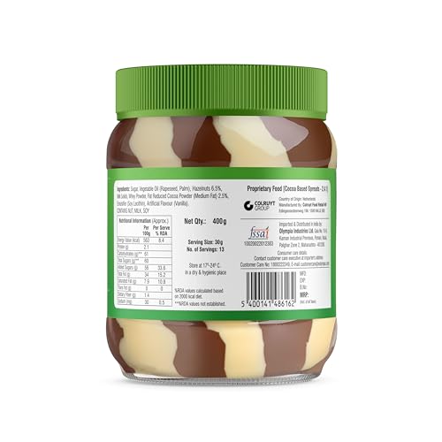 Image of Boni Choconuts Duo Hazelnut Spread With Cocoa - 400g | Netherland Chocolate Spread | Smooth & Spreadable (Pack of 3)