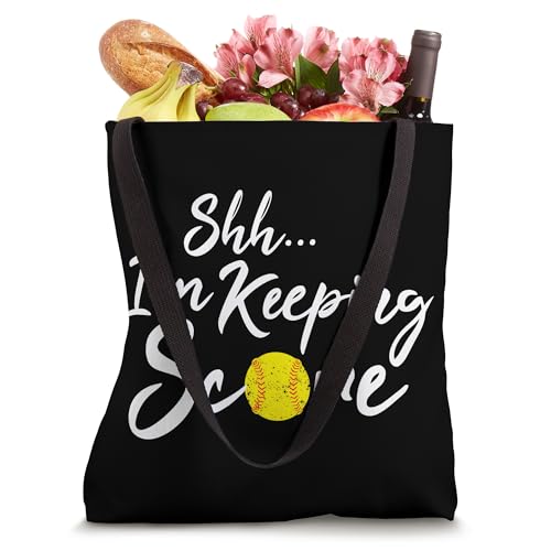 Bolsa Tote para papá o mamá del equipo de softball miniatura 4