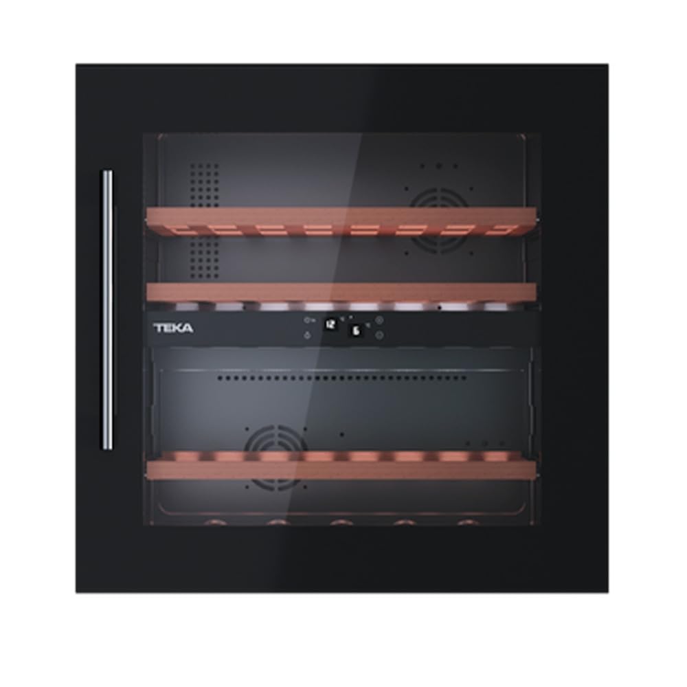 Teka - Vinoteca - Enfriador de vinos empotrable con capacidad para 41 botellas y control de temperatura ajustable - Modelo RVI 20041 GBK