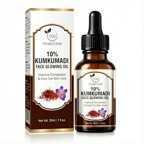 Image of Kumkumadi Face Oil For Glowing Skin, Face Serum For Wrinkles, Lightening & Pigmentation 30ml
