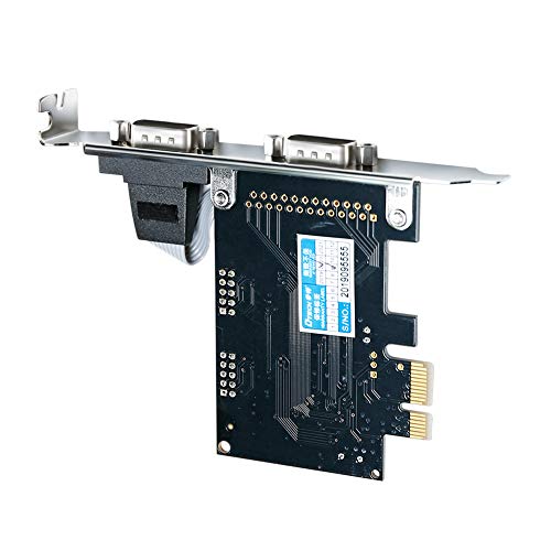 DTECH 2 Port PCIE RS232 Serial Card PCI Express to Dual Serial DB9
