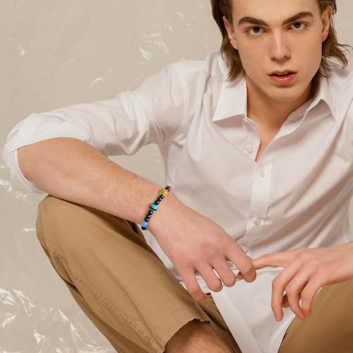 Solar System Eight Planets Guardian Star Bracelet Cosmic Jewelry with Natural Chakra Stones Adjustable Stretch Crystal Bracelet for Men Women Gift for Space Lovers4