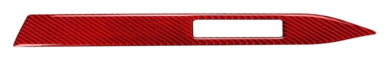 Decoration Interior Trim for Mustang 2015-2021 Dashboard Decoration Strip Interior Sticker Trim(Red,RHD)
