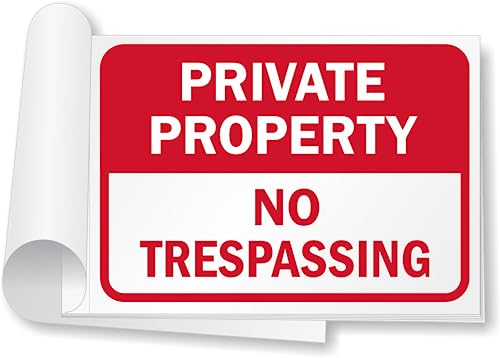 Panneaux Private Property inscriptibles et détachables pour une sécurité sur mesure