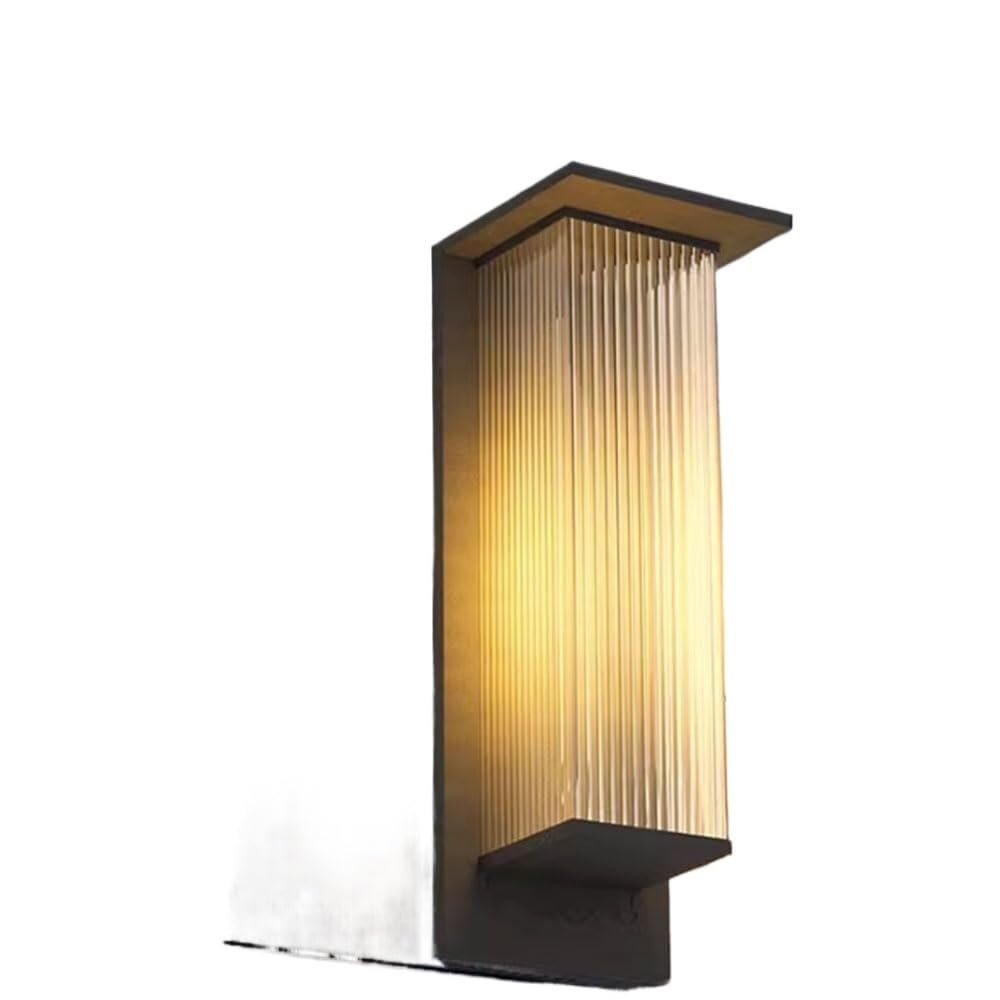 noxozoqm Solar Wall Light Outdoor Waterproof Wall Light with Super Bright LED Solar Wall Light Porch Wall Mount Light(40cm)