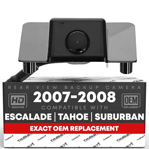 Image of Rear View Backup Camera - Compatible with 2007-2008 Chevrolet Tahoe, 07-08 Suburban 1500, 07-08 Suburban 2500; 2007-2008 GMC Yukon; 07-08 Cadillac Escalade ESV - OEM 15173619, 590-076, GM1960104