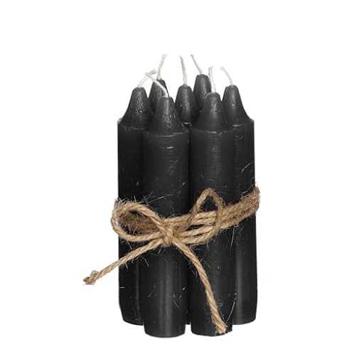 Comforder Juego de velas (7 unidades), 11 cm, color negro, 4 horas de combustión | Ya disponible en tu tienda friki favorita! En mundofriki.es!