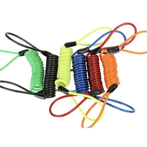 Ajuste para cerraduras Rui Ma, Bloqueo antirrobo para Motocicleta, Pedal de vehículo, batería, Freno de Disco de Coche, Rotor de montaña(Anti-Lost Rope Color Random Hair)