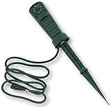 Outdoor Timer with Stake Pole - Photocell Light Sensor, Weatherproof - Green - UL Listed. Indoor and Outdoor. Commercial Grade. Great for Christmas, holiday lights, patio, backyard, home