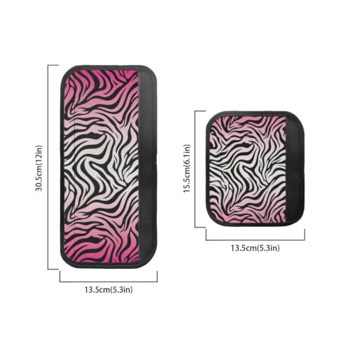 Image of Refrigerator Door Handle Covers Set of 6 Washable Kitchen Appliance Decor Handles Keep Clean Anti-Slip Fridge Accessories Home Decor, Zebra Print Pink Gradient