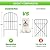 OUSHENG Decorative Garden Fence 25 Panels, Total 27ft (L) x 24in (H) Rustproof Metal Wire Fencing Border Animal Barrier, Flower Edging for Landscape Patio Yard Outdoor, Arched