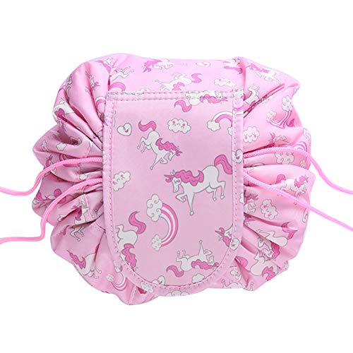 bqmqolove Bolsas de Maquillaje de Gran Capacidad portátiles Bolsas de Almacenamiento de cosméticos Bolsas con Organizador de Viaje