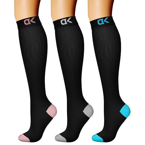 Image of Compression Socks (7 Pairs), 15-20 mmhg is BEST Graduated Athletic & Medical for Men & Women, Running, Flight, Travel, Nurses, Pregnant - Boost Performance, Blood Circulation