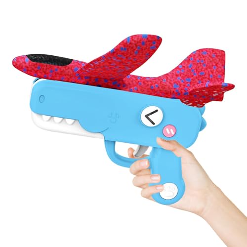 Genérico Avión Planeador,Juguete Lanzador De Avión Dinosaurio para Niño,Juguete De Lanzamiento De - para Niños, para Vacaciones, Jardín, Parque, Playa y Camping