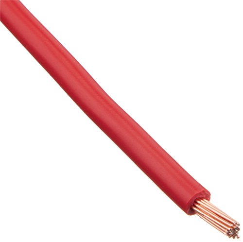 Audiopipe 10 Gauge Primary Wire (AP-10-100 RED), 100 Ft Red Automotive Wire, Durable PVC Jacket, Resistant to Water, Oil, Chemicals and Abrasion