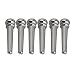 BQLZR Chrome Beautiful Brass Guitar Bridge Pins End Pin Set