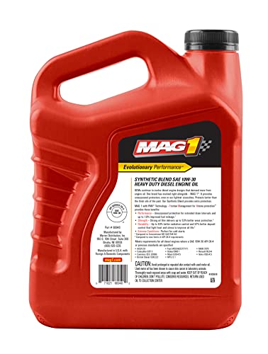Mag 1 Aceite Motor Diesel 10W-30 Sintético Mezcla 3 Gal miniatura 2