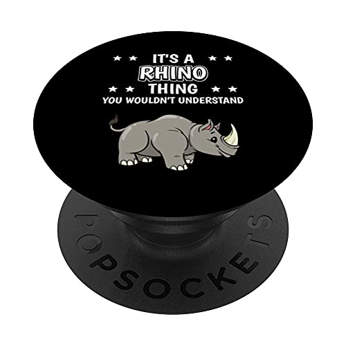C'est un truc de Rhino phrase drôle Rhinos PopSockets PopGrip Interchangeable