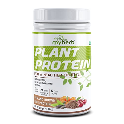 MYHERB Plant Protein Powder Pea And Brown Rice Protein Powder Vegan High Protein Powder 27