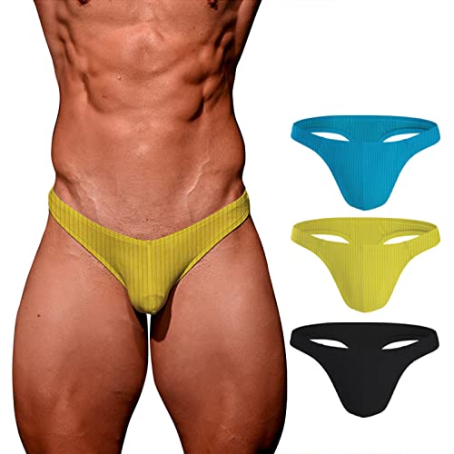 Evankin Mens Sexy Soft Underwear Male Bulge Pouch Thong Briefs Stretch Cotton G-Strings Athletic Supporter