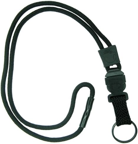 Black EK Lanyard Plus with Detachable Key Ring (10028) by EK USA