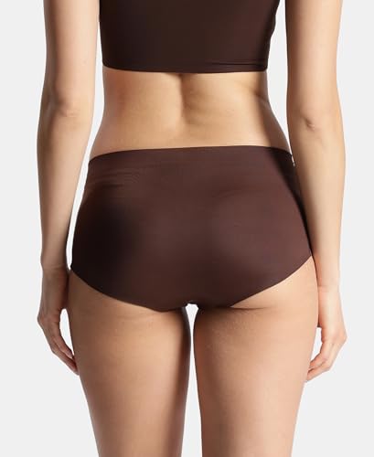 Image of Jockey 1827 Women's High Coverage Microfiber Nylon Elastane Stretch Mid Waist Hipster with No Visible Pantyline