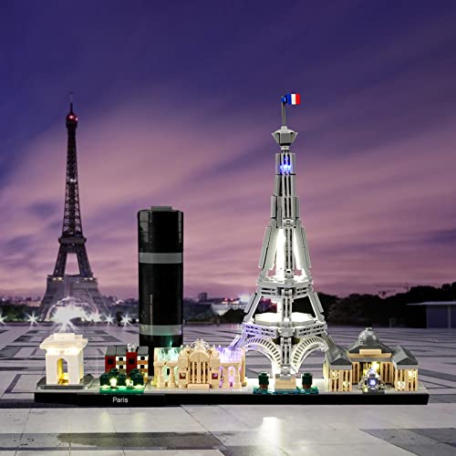 Image of LIGHTAILING Light Set for (Architecture Paris) Model - LED Light Set Compatible with Lego 21044 (Model Not Included)
