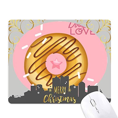 Tapis de souris beignet amant ouest résistant pour éviter les glissements