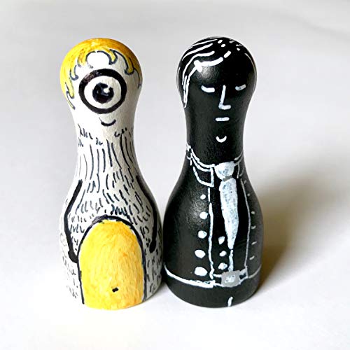 Spieltz 52399: 10 Riesen Spielfiguren für XXL Brettspiele: Halmakegel groß aus Holz, 25/60 mm, Form: Flaschenkegel, 10… – Bild 4