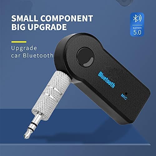 Image of Techking 15 Years Warranty Bluetooth 5.0 Car Audio Receiver | Wireless AUX Dongle with Mic for Calls | USB Powered, Sound, Plug-and-Play Music Receiver for Any Stereo