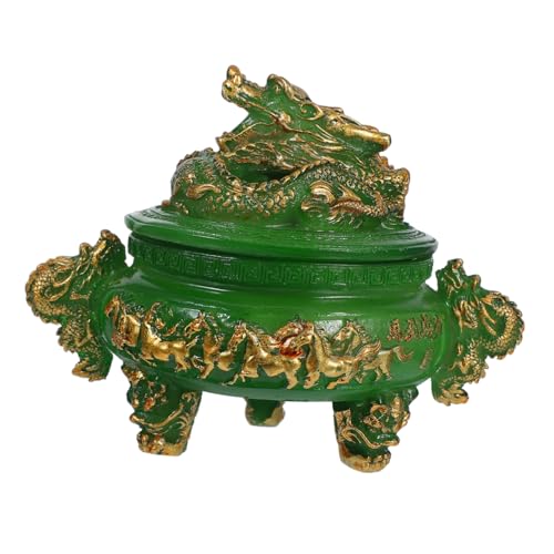 TOPPERFUN Mini Incense Burner Lid Decorative Three-legged Aromatherapy Censer for Meditation Elegant Feng Shui Holder for Relaxation and Home Decor