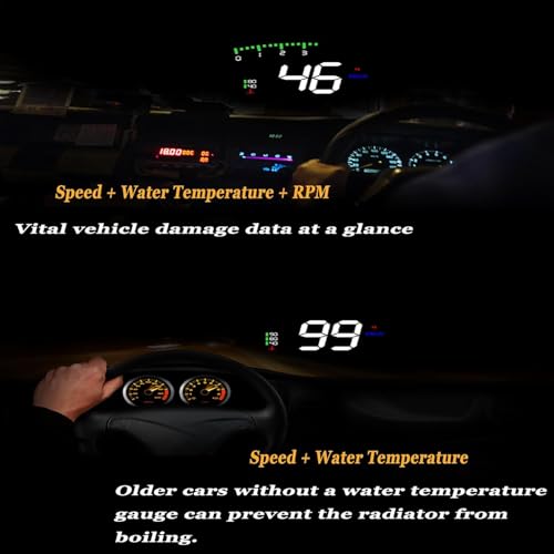 Velocímetro para coche Mazda Scrum con sistema HUD Head Up Display y alarma de velocidad 6