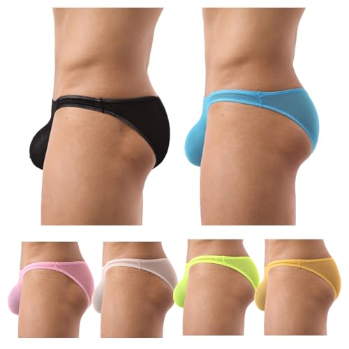 Men's Underwear Transparent Mesh Low Waist Ice Silk Ultra-thin Sexy Underpants2