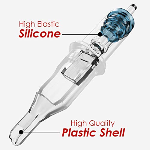 Image of Wormhole Tattoo Cartridge Needles, 20pcs Mixed Cartridge Needles 1203RL 1205RL 1205RM 1207RM Tattoo Cartridges Disposable Tattoo Needle Cartridge Tattoo Needles Cartridge Needles for Tattoo Artist