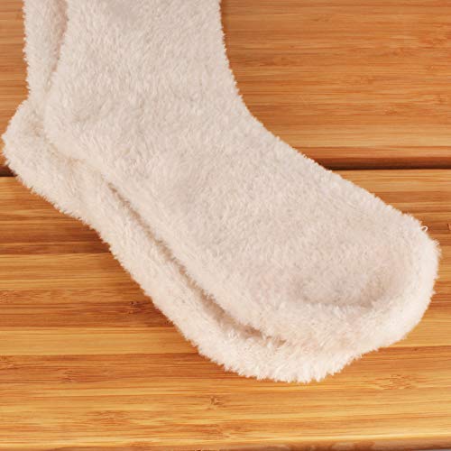 Image of BambooMN Women's Fuzzy Soft Colored Socks