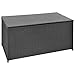 Produktbild vidaXL Aufbewahrungsbox Poly Rattan Schwarz Auflagenbox Gartentruhe Kissenbox