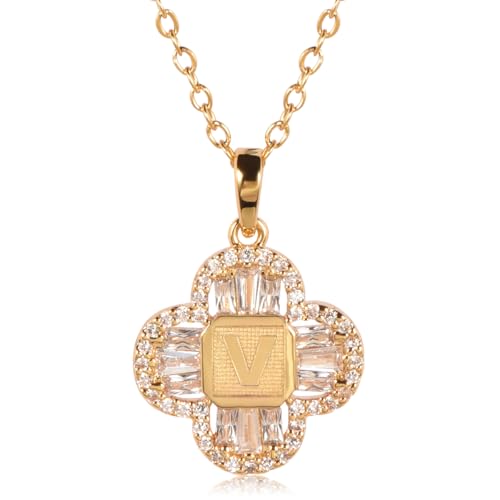 AUTYANL 14K �����b�L �p�[�\�i���C�Y �C�j�V�����l�b�N���X �����p - ��i�ȃA���t�@�x�b�g A-Z �����l�b�N���X �@�ׂŃ~�j�}���X�g�ȃW���G���[�M�t�g ��h�����̓���`�F�[��, One Size, �����b�L, ��΂Ȃ�