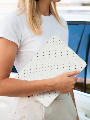 Étui pour iPad 11" 2025 et 10.9" avec porte-crayon blanc à pois
