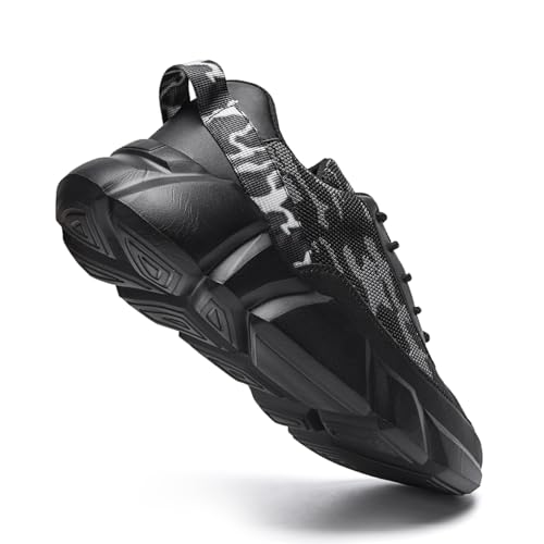 Image of Mens Slip On Walking Shoes Non Slip Running Shoes Lightweight Breathable Tennis Sneakers Fashion Casual Gym Trainers
