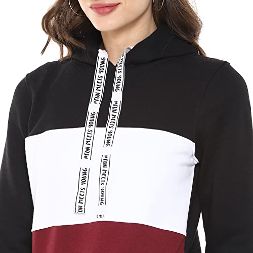 Image of Campus Sutra Cotton Women Crew Neck Sweatshirt