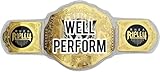 Rhea Ripley Women’s Championship Belt Replica - World Heavyweight Championship Women’s Title - Girl Wrestling Belt Adult Size – Adjustable Strap – White/Gold