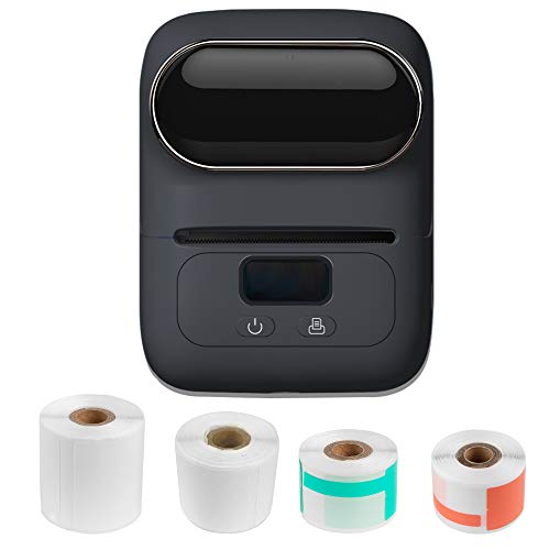 Label Printer — S SMAUTOP Bluetooth Wireless Thermal Label Maker Apply to Labeling, Shipping, Write Diary, Office, Cable, Retail, Barcode , for iPhone & Android