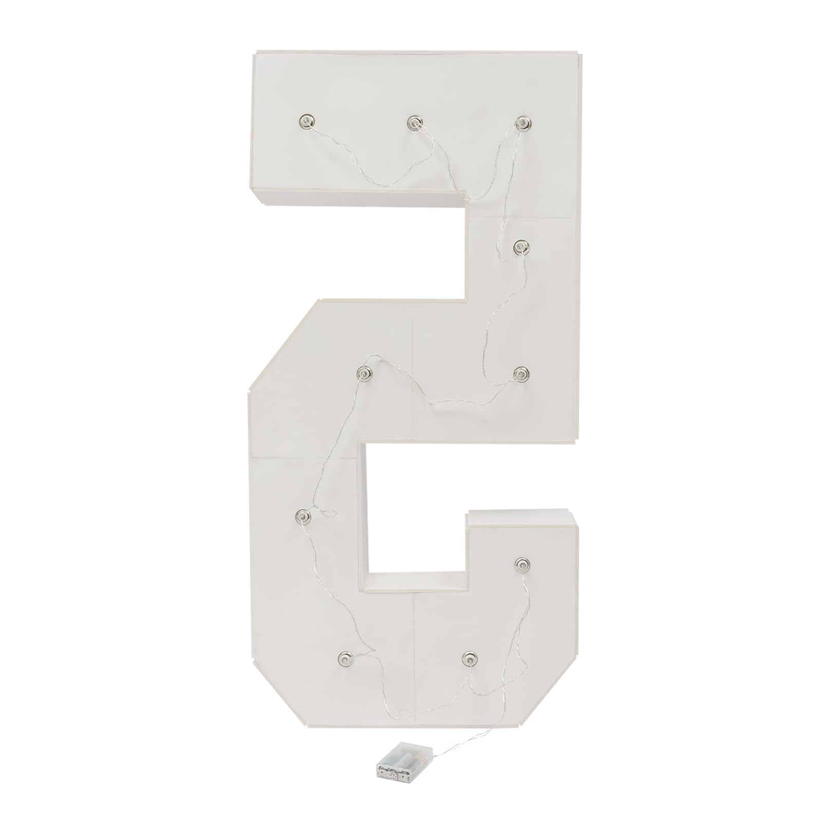 LED Numbers 3D Lamp Illuminated Numbers Letter Lights Alphabet Lamp KT Board Luminous Numbers for Wedding Birthday Party Christmas Light