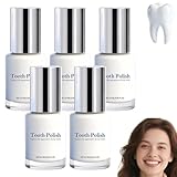 Instant Whitening Zahnfarbe, Whitening Zahnpasta Sensitive Teeth, Zahnpolitur, Zahnaufhellung Mundwasser, einfache & tragbare Farbe für Zähne, Fleckenentfernung und frischen Atem (5pcs)