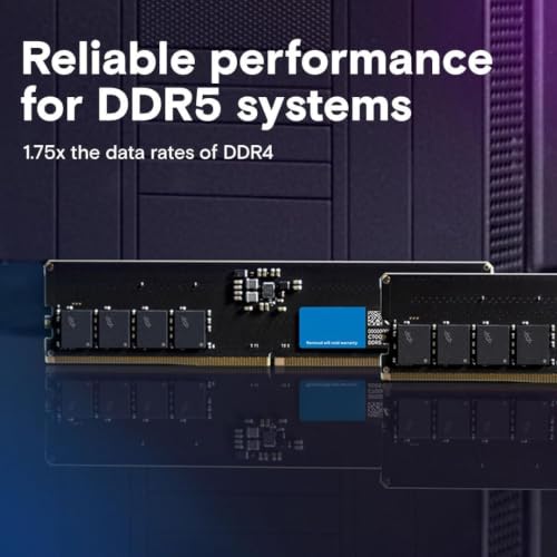 Image of 16GB DDR5 Desktop RAM | 5600MHz High-Speed Memory Module | PC5-38400 | 288-Pin DIMM | 1.1V | for Desktop Computers